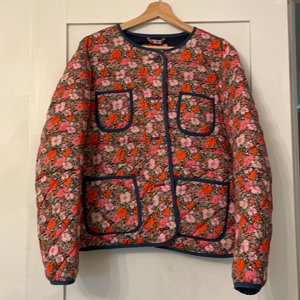 Liberty X J.Crew quilted jacket